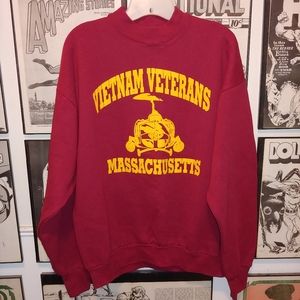 Vintage 90s Mass Vietnam Veterans Sweatshirt